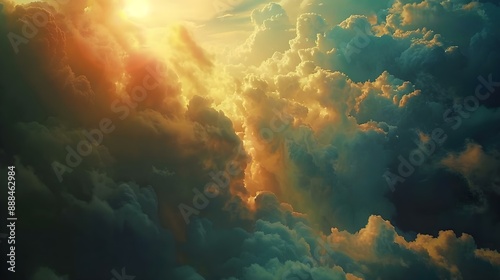 Amazing light of nature - cloudscape and sky