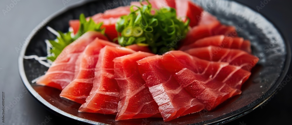 Otoro slices separating, showcasing the marbled, fatty tuna belly in a meltinyourmouth and exquisite explosion