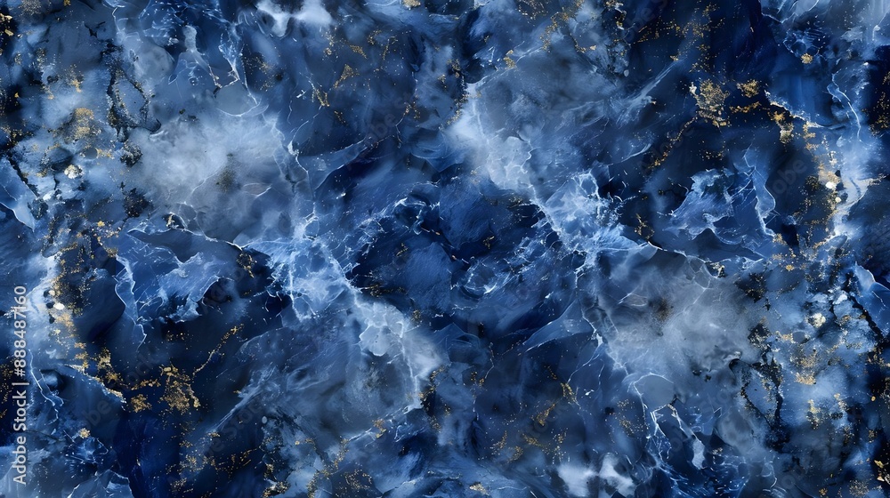Obraz premium Seamless navy blue marble texture background