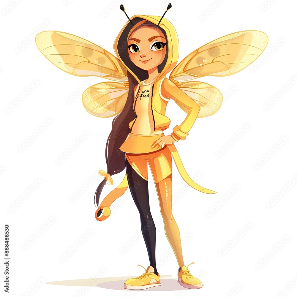 Firefly Sporty fashion cartoon isolated whitebackground Firefly Sporty fashion cartoon isolated whitebackground