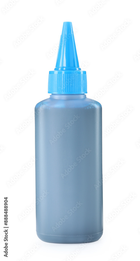 Bottle of printer ink isolated on white Bottle of printer ink isolated on white