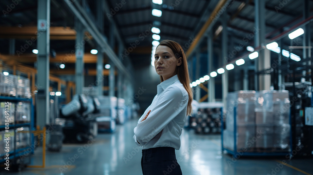 portrait of a worker in warehouse portrait of a worker in warehouse