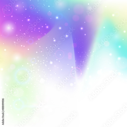 Princess Gradient. Pink Girl Background. Magic Pattern. Fairytale Colorful Effect. Purple Universe Hologram. Blue Magical Invitation. Rainbow Backdrop. Dream Princess Gradient.