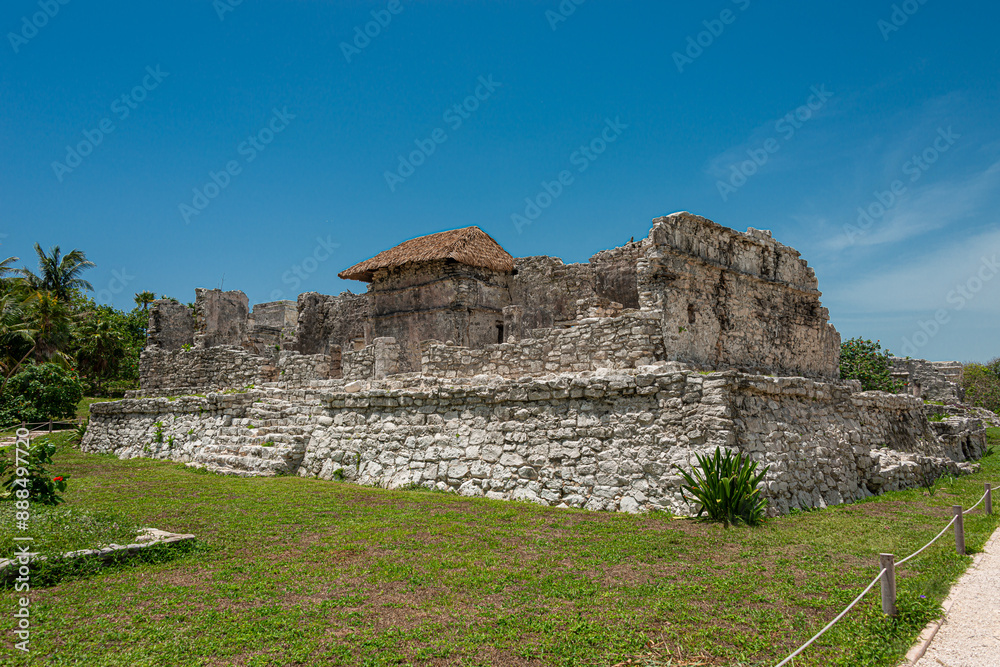 View from archaeological site of Tulum View from archaeological site of Tulum