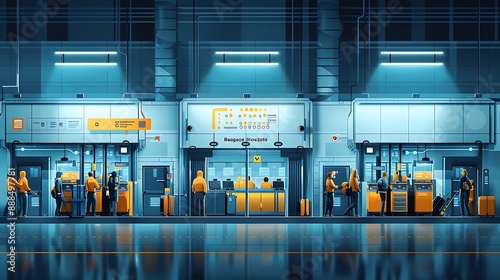 infographic detailing the responsibilities of a Purser Stewardess and Baggage Handler including a flowchart of passenger and baggage handling processes photo