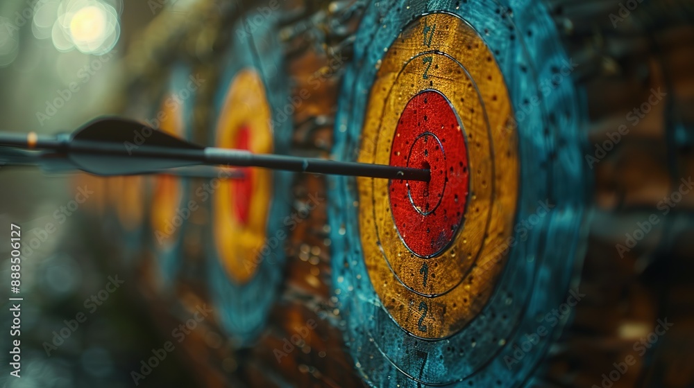 Competitive Archery: Row of Circular Targets for Accuracy Competitive Archery: Row of Circular Targets for Accuracy