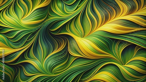 : A stunning alcohol ink abstract background with flowing greens and yellows, interspersed with bold black lines, forming an intricate pattern.