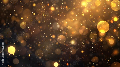 Gold abstract bokeh background