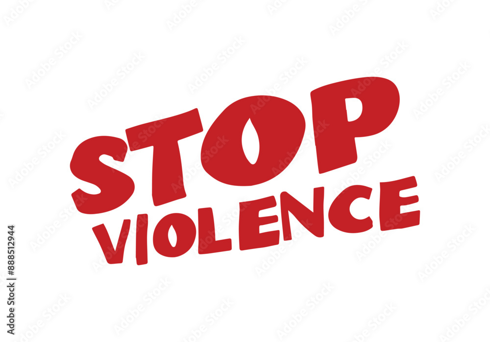 Stop Violence stamp grunge red on white background. Print vector design. Stop Violence stamp grunge red on white background. Print vector design.