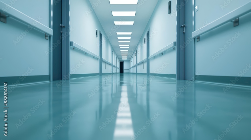 Obraz premium Hospital management is shown in an ultramodern