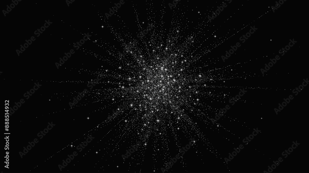 Glitter burst with silver texture. Vector background Glitter burst with silver texture. Vector background