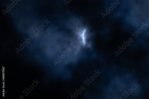 Tableau sur toile April 2024 total solar eclipse view from Big Sandy Texas
