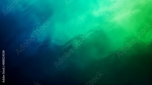 Soft gradient blend from emerald green to deep blue, smooth transitions.