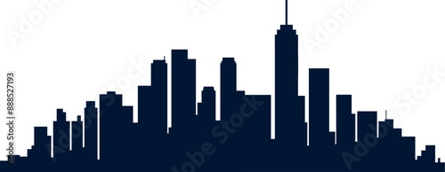 도시 실루엣 그림자 