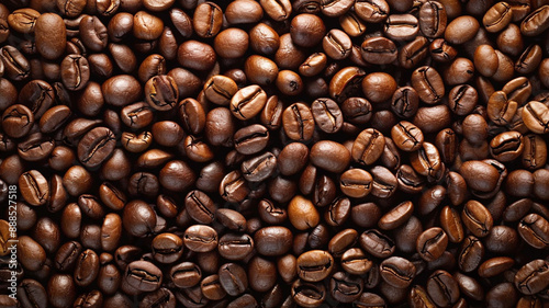 A close up of a bunch of coffee beans on a white background. coffee beans, close-up, white background, coffee bean close-up, roasted coffee beans, coffee bean texture, coffee bean background,