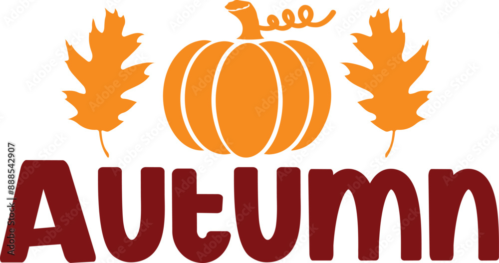Autumn typography clip art design on plain white transparent isolated background for card, shirt, hoodie, sweatshirt, apparel, tag, mug, icon, poster or badge Autumn typography clip art design on plain white transparent isolated background for card, shirt, hoodie, sweatshirt, apparel, tag, mug, icon, poster or badge