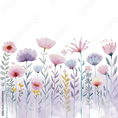 watercolor floral background