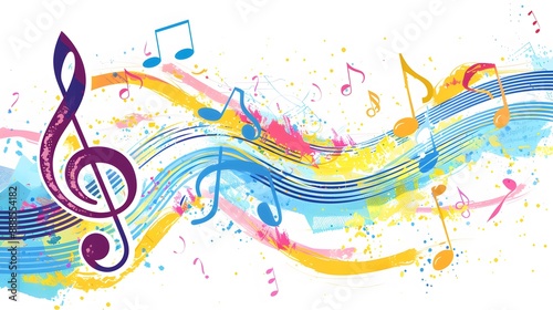 music note illustration photo