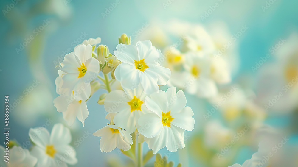 A bouquet of white flowers with yellow centers. A bouquet of white flowers with yellow centers.