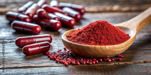 Astaxanthin supplement providing anti-aging benefits for radiant and youthful skin , Astaxanthin, anti-aging, skincare photo