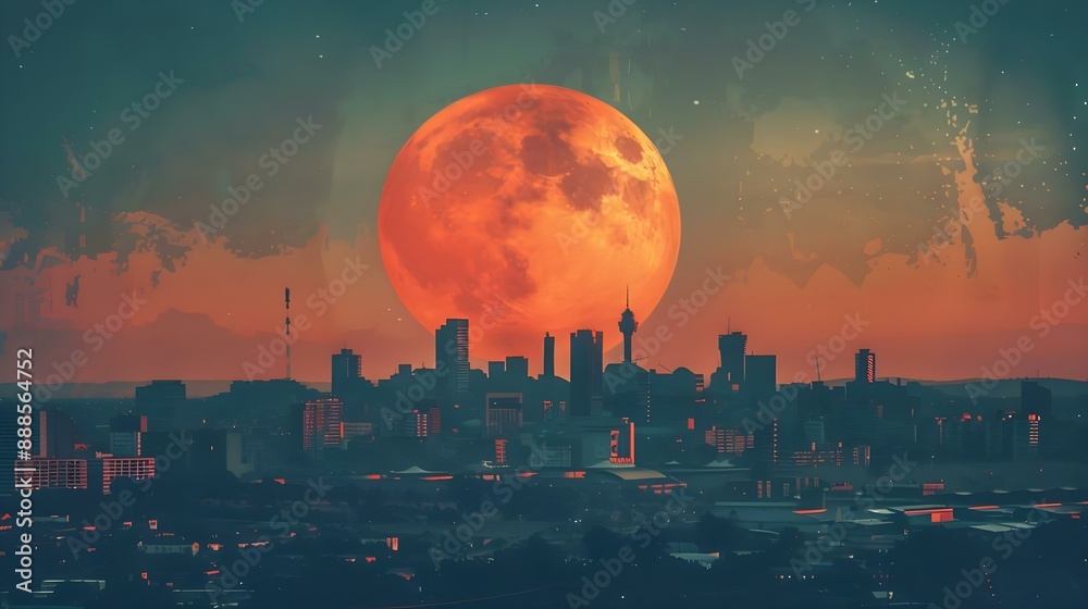 Fototapeta premium Johannesburg Economic Heart Skyline
