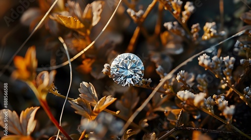 Diamond sparkle in nature for jewelry designs
