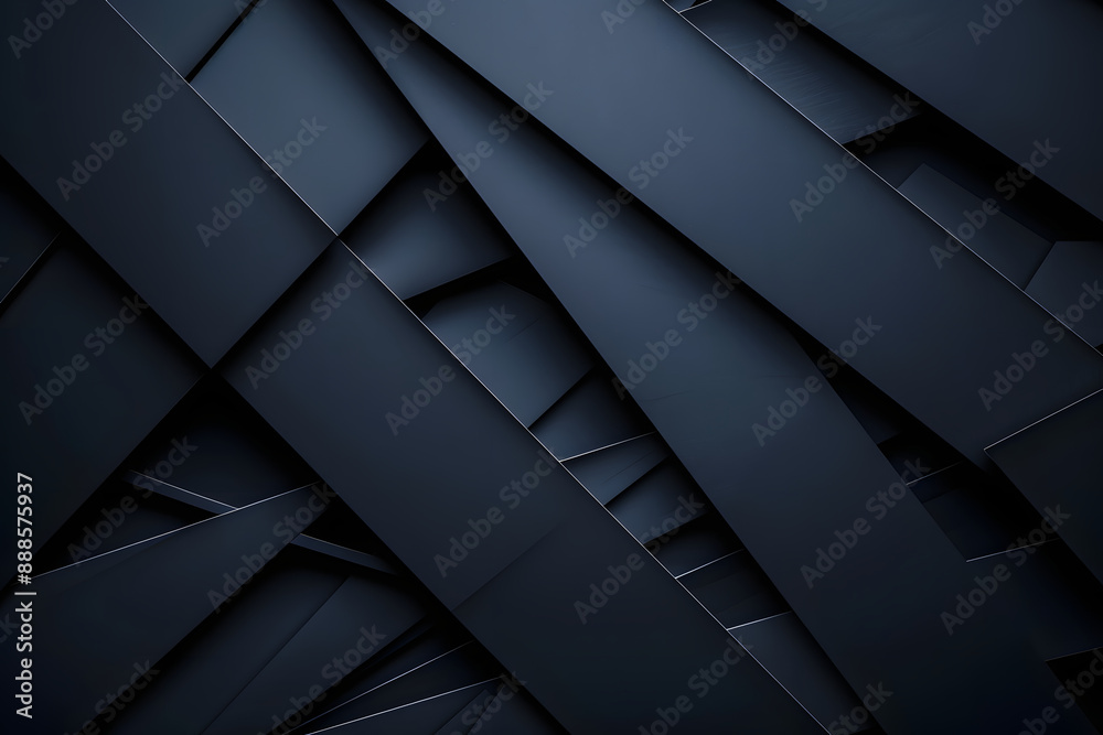 background of chaotically located black stripes. abstract geometric illustration of black metal plates background of chaotically located black stripes. abstract geometric illustration of black metal plates