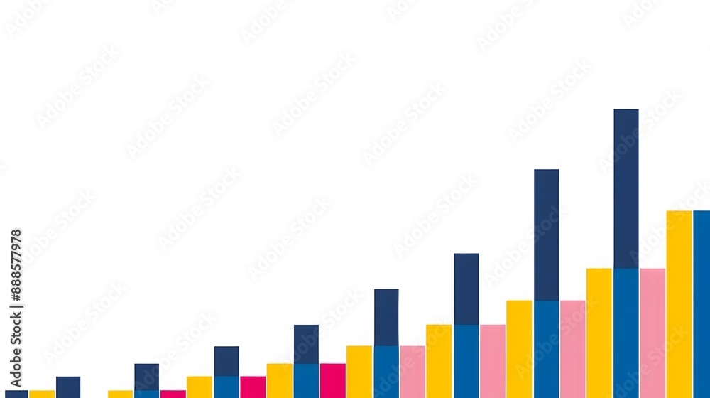 colorful infographic on white colorful infographic on white
