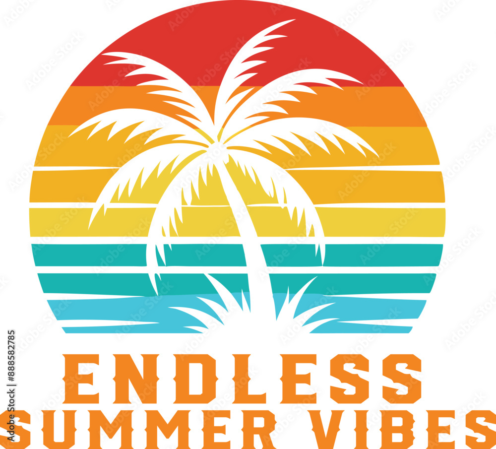 Naklejka premium summer day premium vector t-shirt design.