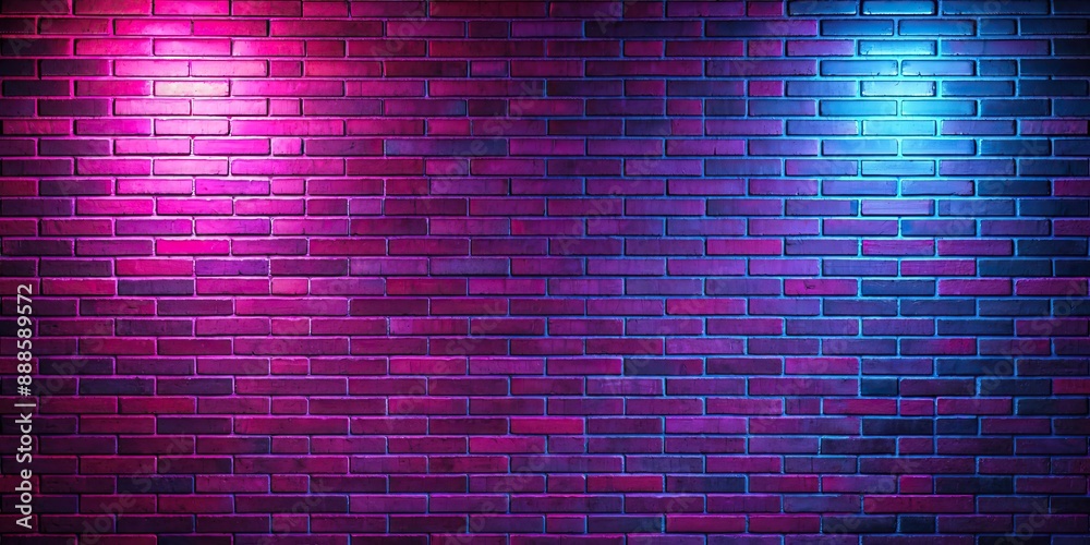 Neon lights illuminating a brick wall background, neon, lighting, brick wall, background, urban, glowing, vibrant Neon lights illuminating a brick wall background, neon, lighting, brick wall, background, urban, glowing, vibrant