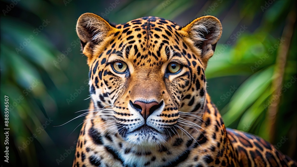Close-up portrait of a majestic leopard, wildlife, feline, predator, spotted, beautiful, animals, nature, endangered Close-up portrait of a majestic leopard, wildlife, feline, predator, spotted, beautiful, animals, nature, endangered