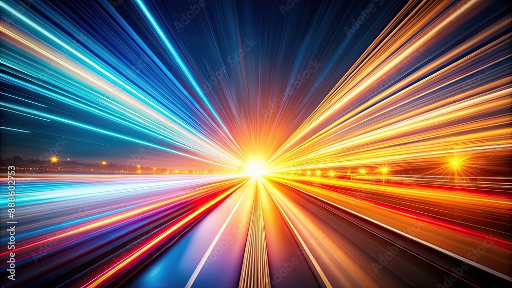 Abstract streaks of light blurring into the distance, symbolizing rapid acceleration , acceleration, speed, motion, fast Abstract streaks of light blurring into the distance, symbolizing rapid acceleration , acceleration, speed, motion, fast