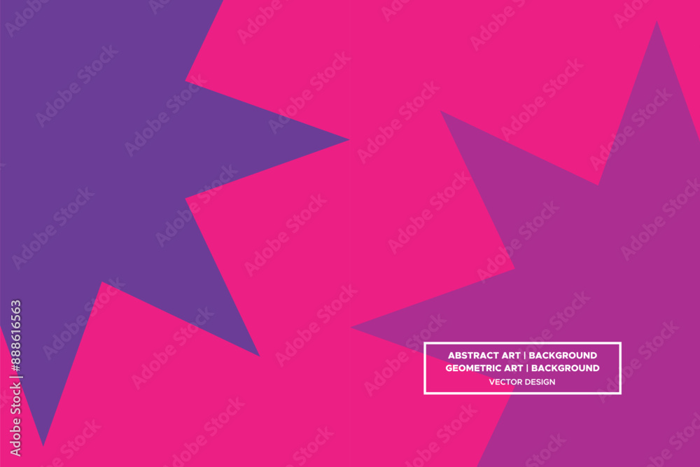 Star Shapes Purple and Red Colors Modern Abstract Background Geometric Background