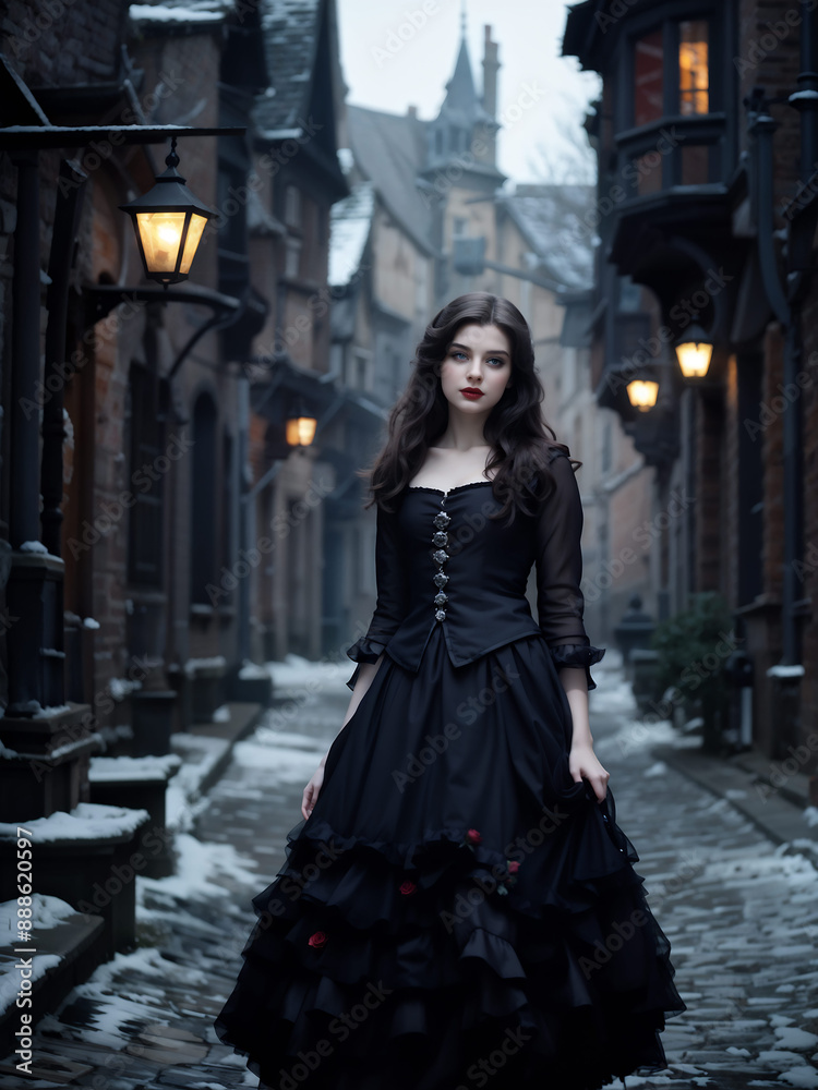 beautiful teenage girl, generative ai