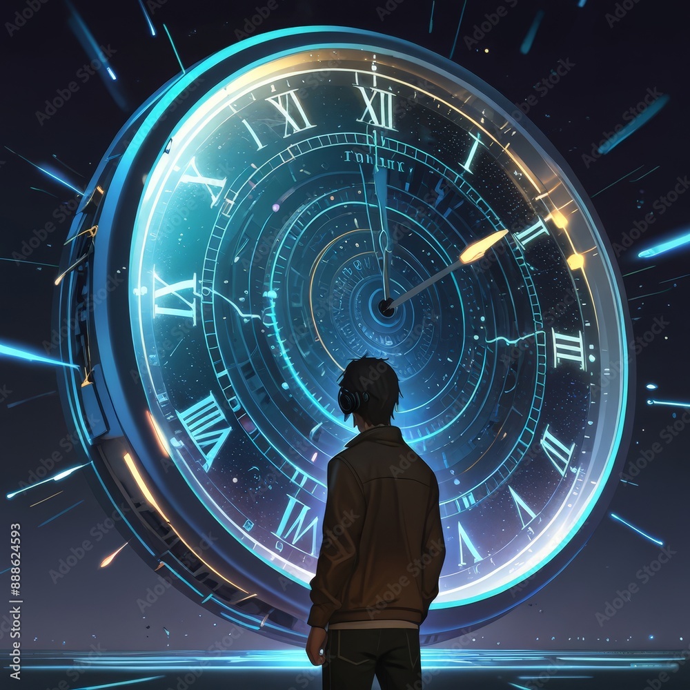 © Владимир Стеблев - person with clock