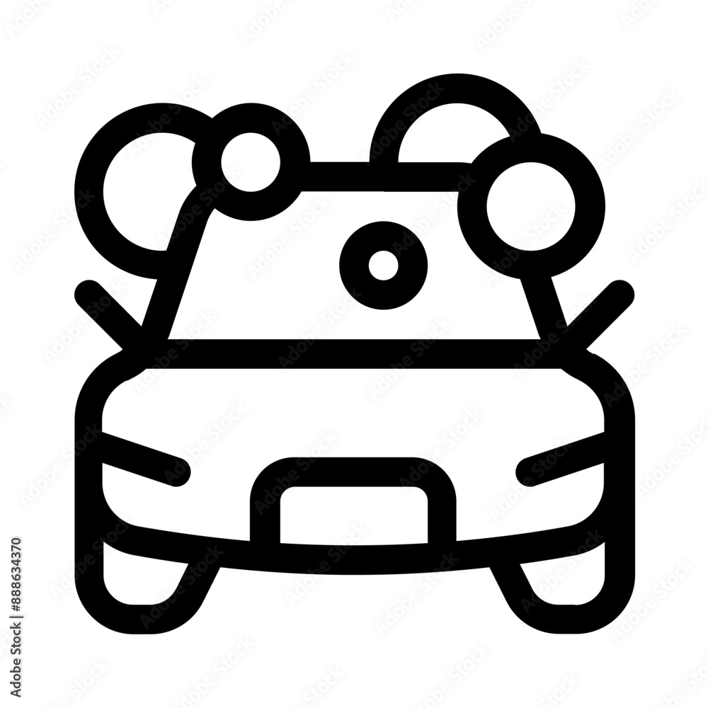 Obraz premium bubble icon with line style, perfect for user interface projects