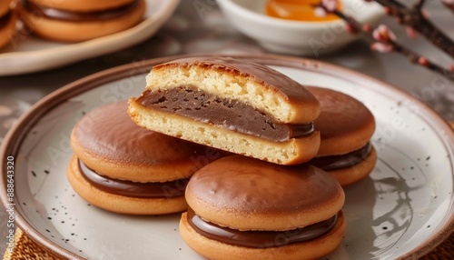 Japanese candies include dorayaki cake