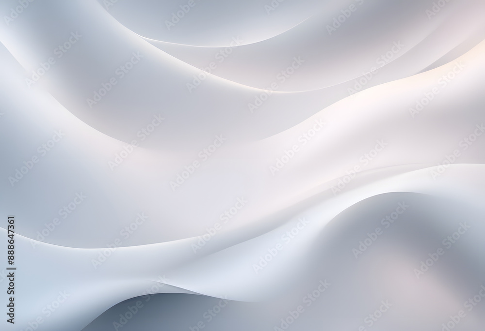 Abstract background with smooth, flowing white and gray waves creating a soft, elegant texture. Abstract background with smooth, flowing white and gray waves creating a soft, elegant texture.