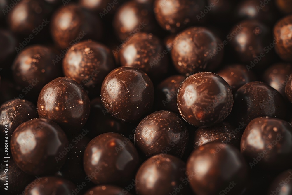 Macro studio shot of chocolate covered peanuts for backgrounds or texture Macro studio shot of chocolate covered peanuts for backgrounds or texture
