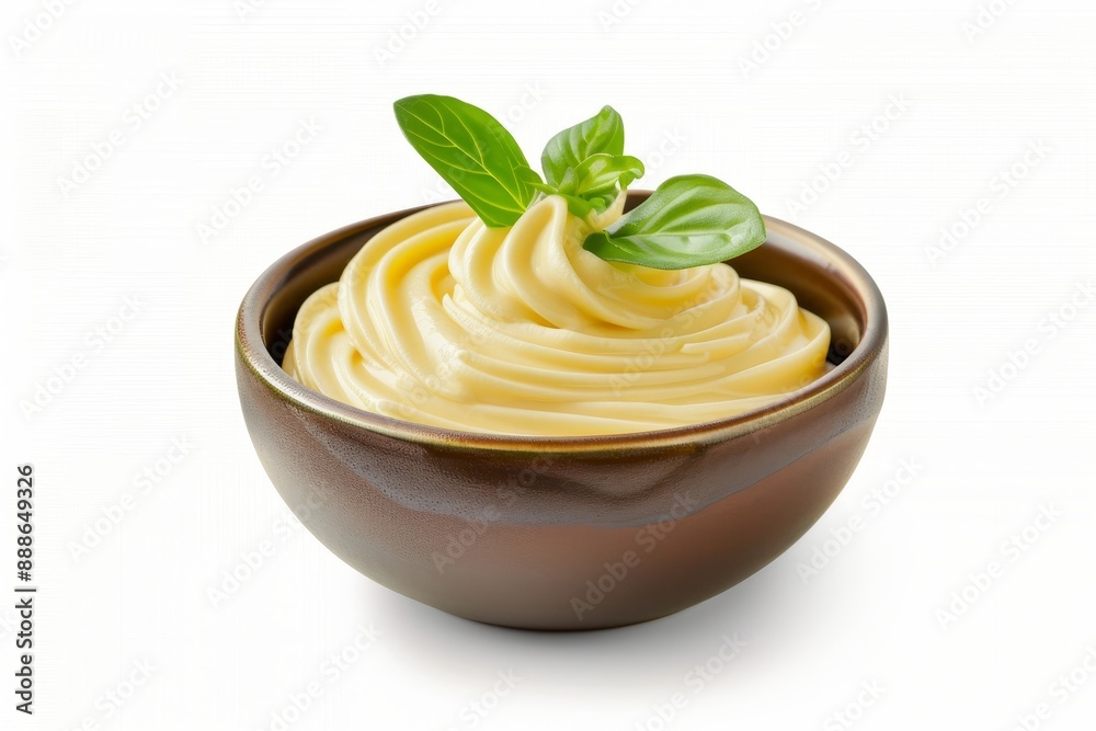 Mayonnaise on white background with path Mayonnaise on white background with path