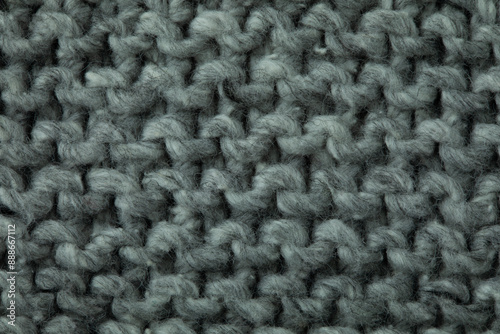 Closeup view of a grey woven sweater pattern for a backdrop