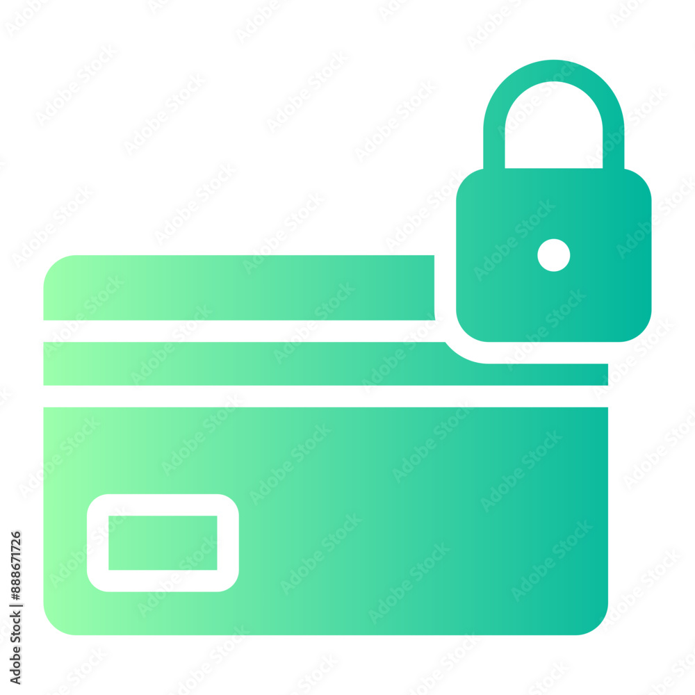 lock gradient icon Stock Vector | Adobe Stock