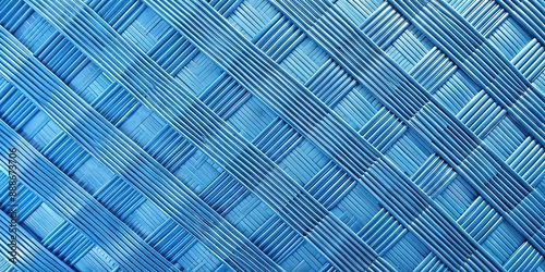 Blue criss cross pattern background, geometric, texture, abstract, grid, design, backdrop, wallpaper, symmetrical © Sujid
