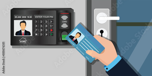 Smart digital door lock.
