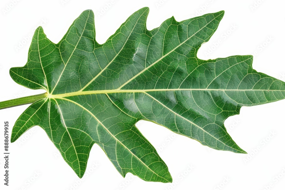 Fototapeta premium Papaya Leaf separated