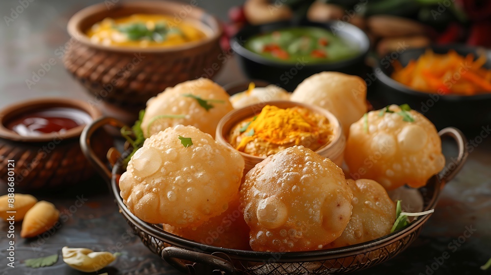 A form of snack that arose in the continent is called panipuri or phaguchka A form of snack that arose in the continent is called panipuri or phaguchka