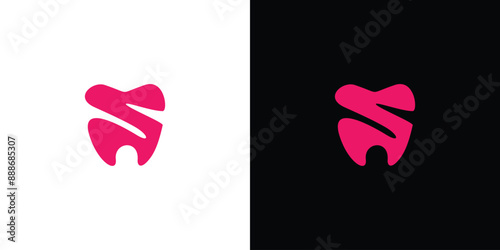 Unique and modern S Dental logo design