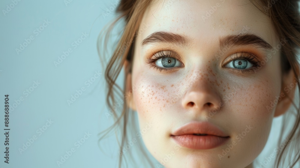 Beautiful young woman with perfectly smooth skin Natural beauty concepts, beautification, cosmetics, skin care. Beautiful young woman with perfectly smooth skin Natural beauty concepts, beautification, cosmetics, skin care.