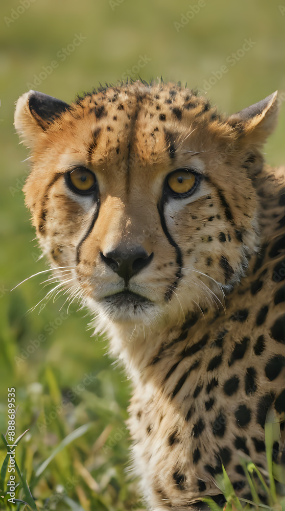 a cheetah that is sitting in the grass a cheetah that is sitting in the grass