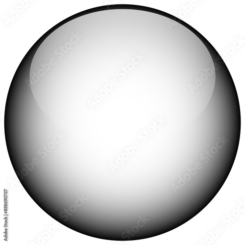 Abstract black circle transparent